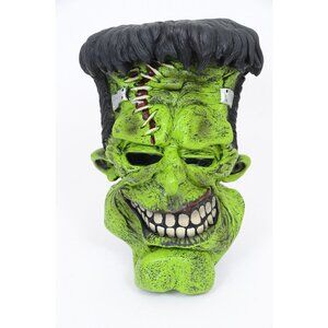 RARE VTG Frankenstein Mask & Gloves Halloween Horror Monster Memorabilia EUC